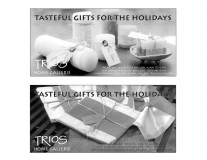 Trios Home Gallery holiday ads - newspaper